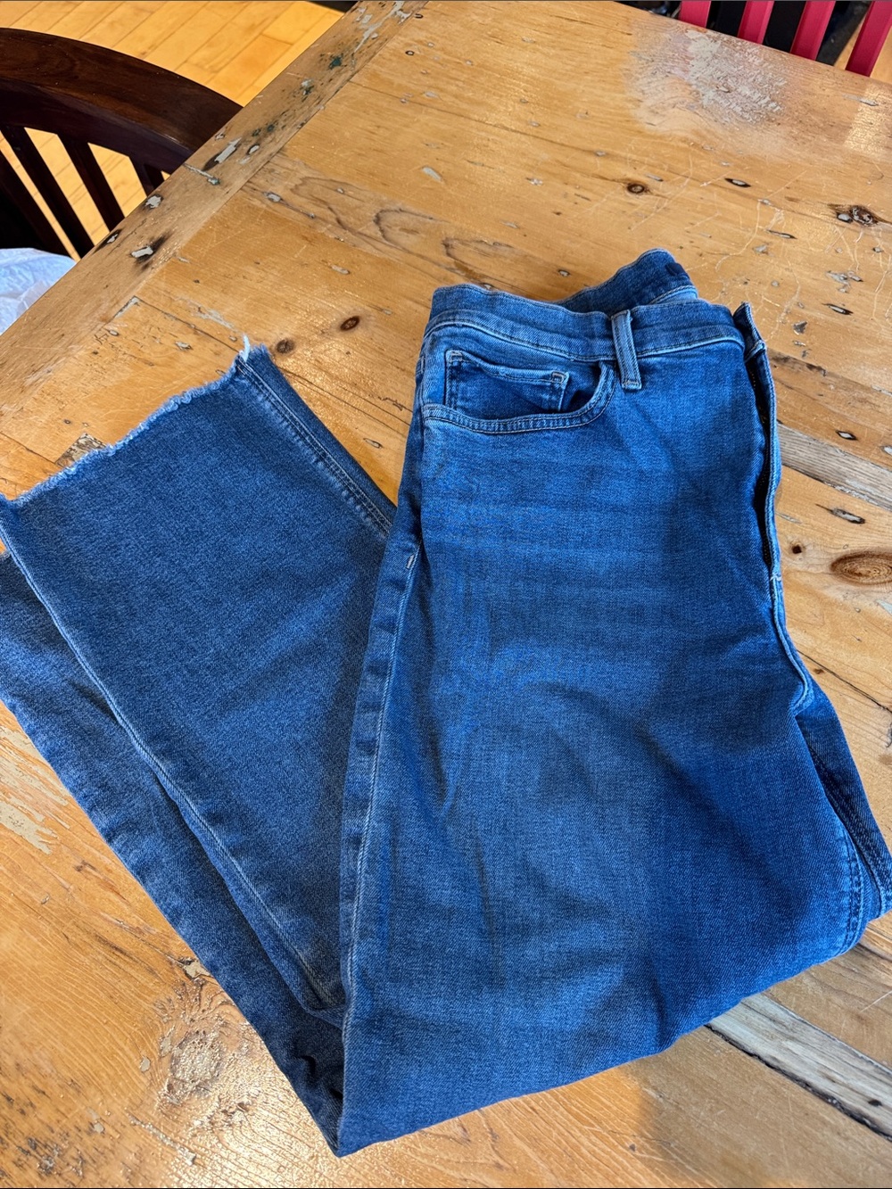 Joe's Jeans Straight Leg Blue Denim